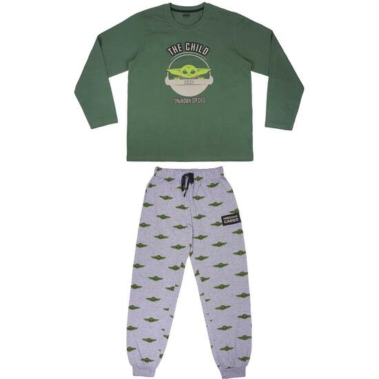 PIJAMA LARGO SINGLE JERSEY THE MANDALORIAN THE CHILD  image 0