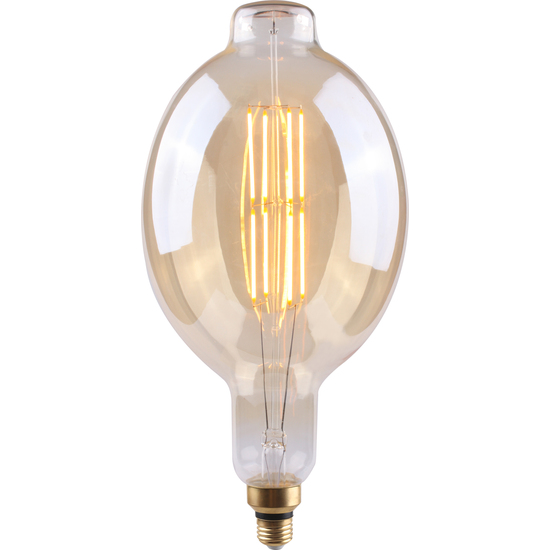 BOMBILLA LED DECORATIVA BT180 REGULABLE ORO E27 8W 500LM 2100K 15000H image 1