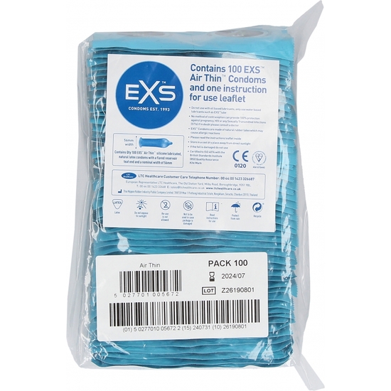 EXS AIR THIN CONDOMS - 100 PACK image 2