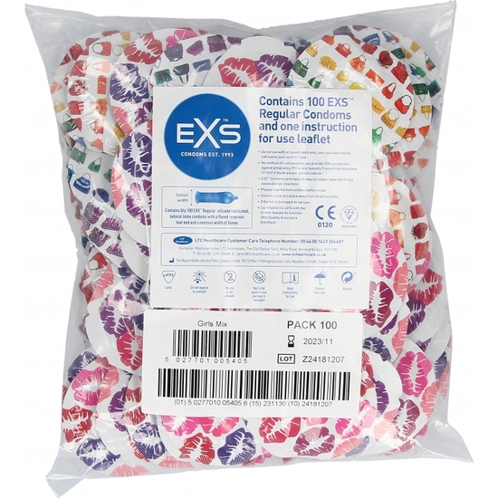 EXS GIRLS MIX CONDOMS - 100 PACK image 3