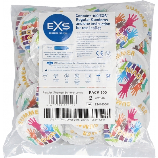 EXS SUMMER LOVIN CONDOMS - 100 PACK image 2