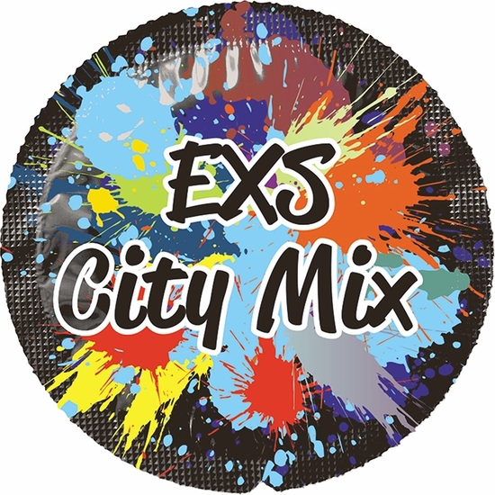 EXS CITY MIX CONDOMS - 100 PACK image 1
