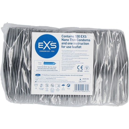 EXS NANO THIN CONDOMS - 100 PACK image 2