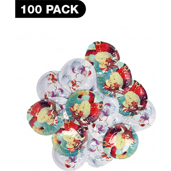 EXS CHRISTMAS CONDOMS - 100 PACK image 0