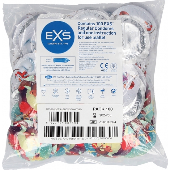 EXS CHRISTMAS CONDOMS - 100 PACK image 3