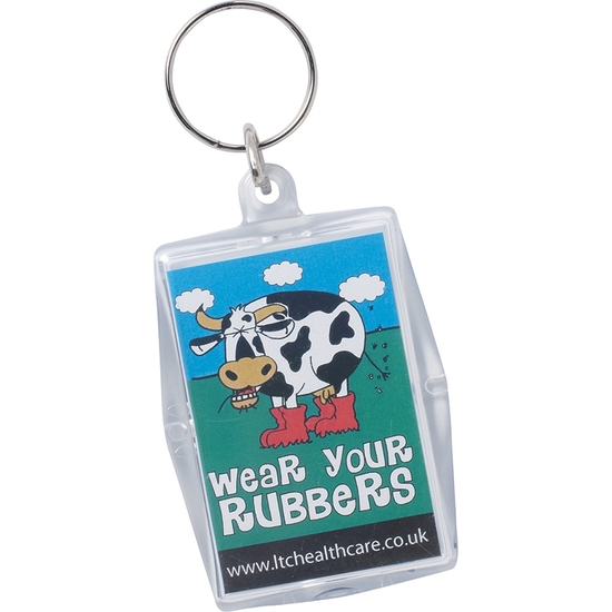 KEY RINGS- WEAR YOUR RUBBERS - 50 PACK image 1