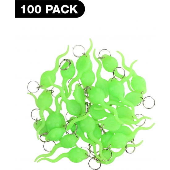 SPERM KEY RINGS - 100 PACK image 0