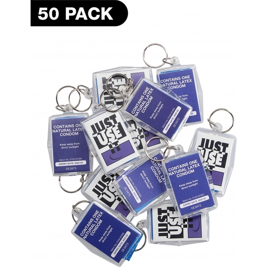 KEY RINGS- JUST USE IT - 50 PACK image 0