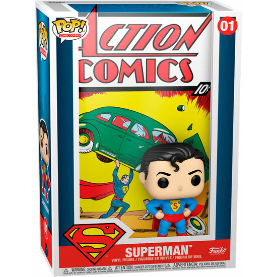 FIGURA POP COMIC COVER DC SUPERMAN ACTION COMIC image 0