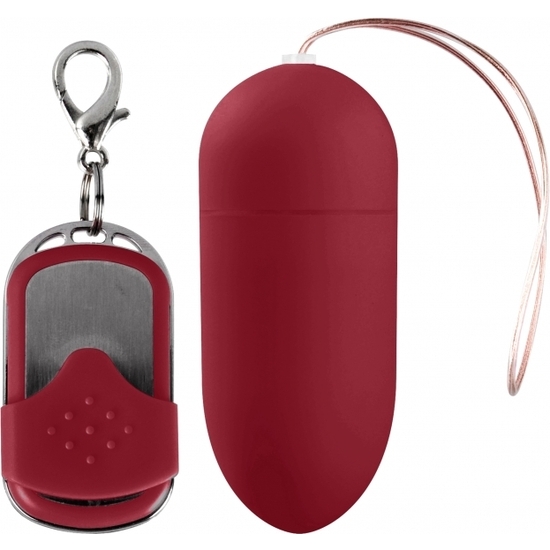 VIBRATING EGG LARGE 10 SPEED REMOTE CONTROLLED RED image 0