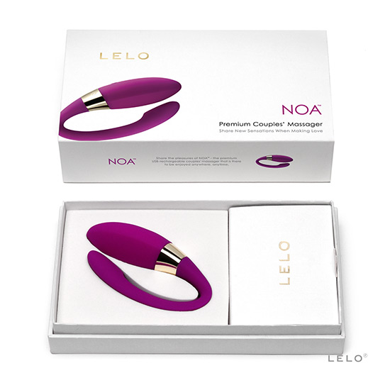 LELO NOA COUPLES MASSAGER DEEP ROSE image 1