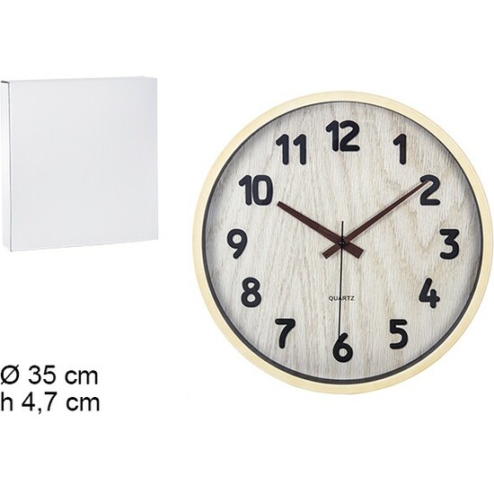 RELOJ DE PARED REDONDO 35CM image 0