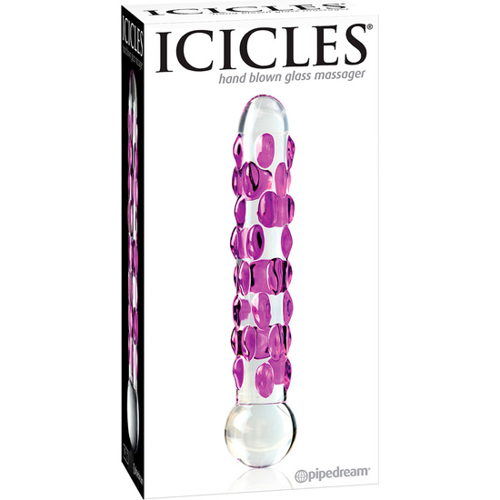 ICICLES NUMBER 7 HAND BLOWN GLASS MASSAGER image 1