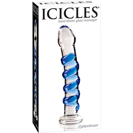 ICICLES NUMBER 5 HAND BLOWN GLASS MASSAGER image 1