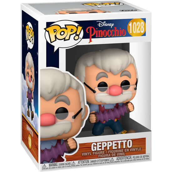 FIGURA POP DISNEY PINOCHO GEPPETTO WITH ACCORDION image 0