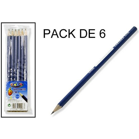 6 LAPICES GRAFITO image 0