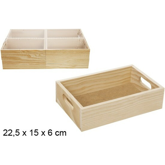 CAJA MADERA - 25,5X15X6CM image 0