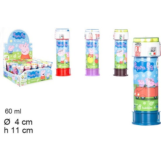 TUBO POMPAS DE JABON PEPPA PIG 60ML image 0