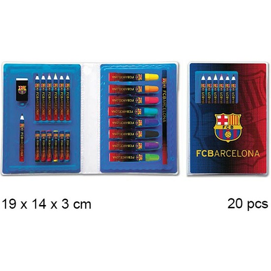 SET 20PCS ESTUCHE FC BARCELONA image 0