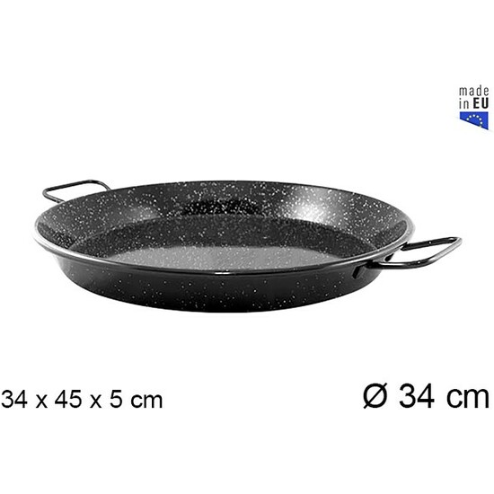 PAELLA PATA NEGRA INDUCCION ESMALTADA 34CM  image 0