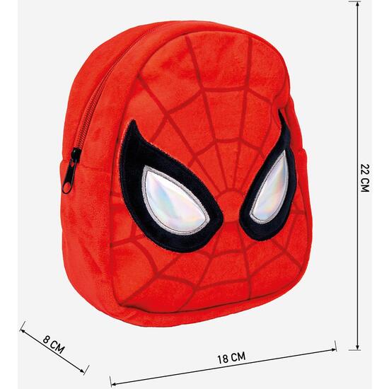 MOCHILA GUARDERIA PERSONAJE PELUCHE SPIDERMAN RED image 3
