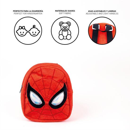 MOCHILA GUARDERIA PERSONAJE PELUCHE SPIDERMAN RED image 4