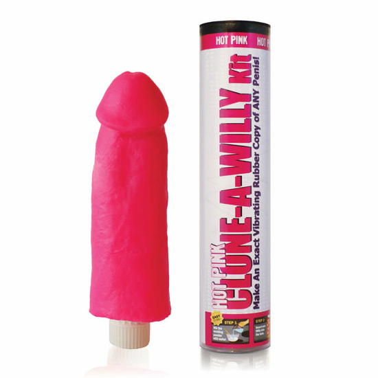 CLONE A WILLY KIT HOT PINK VIBRATING KIT image 1