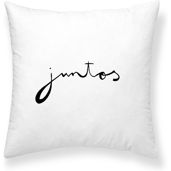FUNDA DE COJÍN 100% ALGODÓN 50X50CM MODELO JUNTOS DE MARIA JL HIERRO image 0