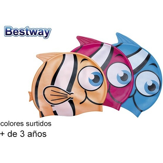 GORRO BAÑO INFANTIL SILICONA PECES image 0