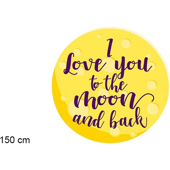 TOALLA MICROFIBRA MOON LOVE REDONDA 150CM image 0