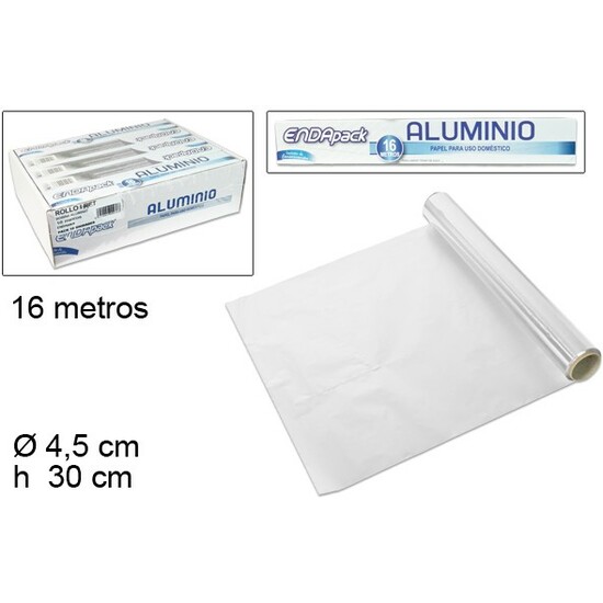 ROLLO PAPEL ALUMINIO 16 METROS image 0