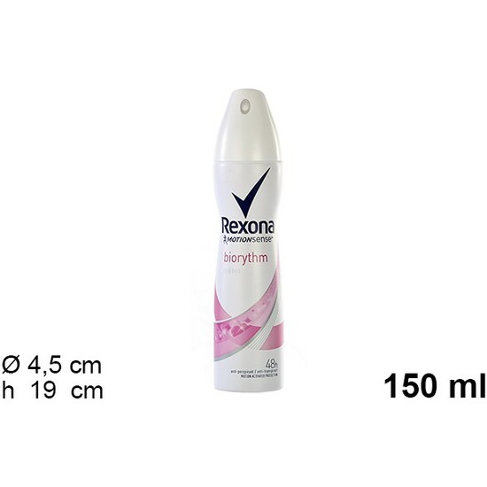 REXONA DEO SPRAY 150ML BIORYTHM image 0