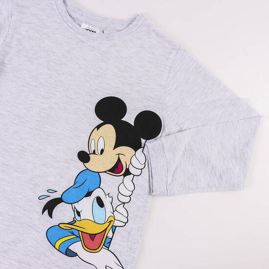 PIJAMA LARGO SINGLE JERSEY MICKEY GRAY image 2