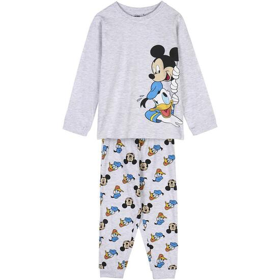 PIJAMA LARGO SINGLE JERSEY MICKEY GRAY image 0