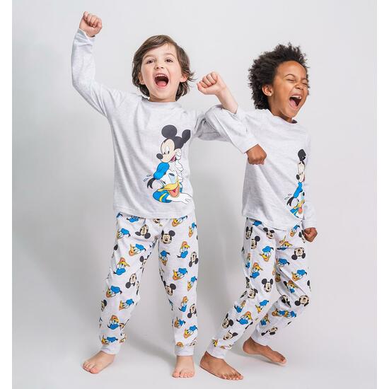 PIJAMA LARGO SINGLE JERSEY MICKEY GRAY image 3