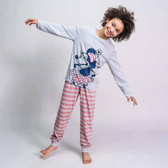 PIJAMA LARGO SINGLE JERSEY MINNIE GRAY image 3