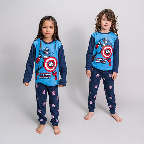 PIJAMA LARGO SINGLE JERSEY MARVEL BLUE image 3