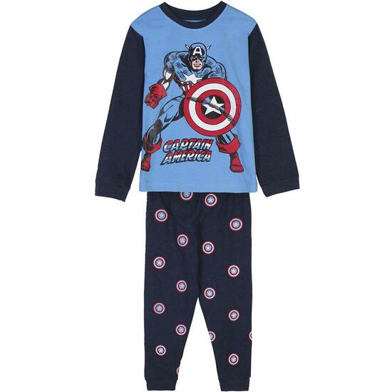 PIJAMA LARGO SINGLE JERSEY MARVEL BLUE image 0