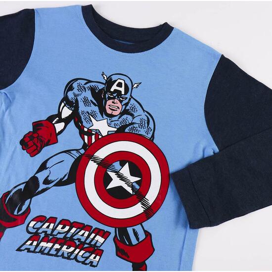 PIJAMA LARGO SINGLE JERSEY MARVEL BLUE image 2