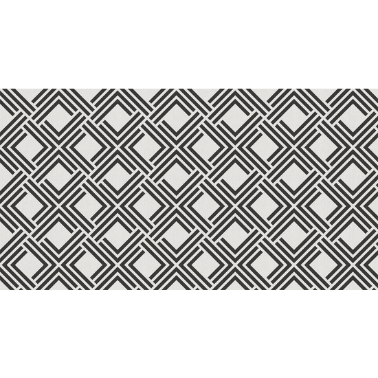 ALFOMBRA DE VINILO TEJIDO LIVING DEC GEOM EN COLOR NEGRO 80 X 150 CM image 0
