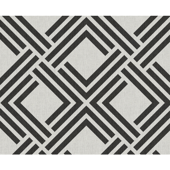 ALFOMBRA DE VINILO TEJIDO LIVING DEC GEOM EN COLOR NEGRO 60 X 90 CM image 2
