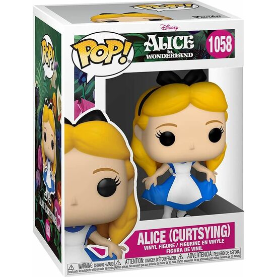 FIGURA POP DISNEY ALICIA EN EL PAIS DE LAS MARAVILLAS 70TH ALICE CURTSYING image 0