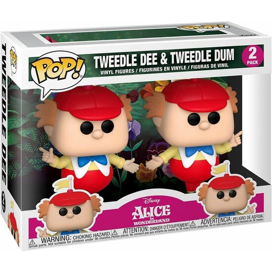 SET 2 FIGURAS POP DISNEY ALICIA EN EL PAIS DE LAS MARAVILLAS TWEEDLE DEE AND DUM image 0