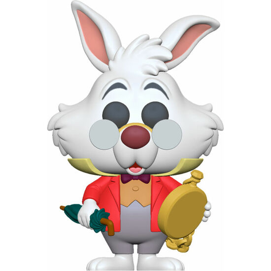 FIGURA POP DISNEY ALICIA EN EL PAIS DE LAS MARAVILLAS WHITE RABBIT WITH WATCH image 0