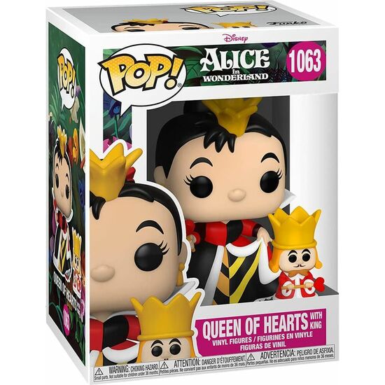 FIGURA POP DISNEY ALICIA EN EL PAIS DE LAS MARAVILLAS QUEEN WITH KING image 0