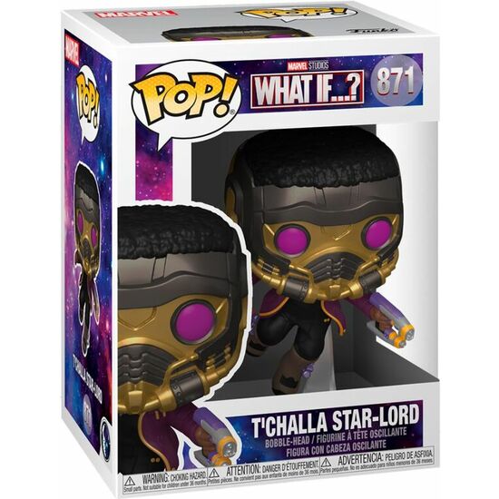 FIGURA POP MARVEL WHAT IF T CHALLA STAR-LORD image 1