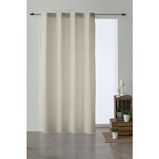 CORTINA DOBLADILLO VISILLO C/58 BEIGE 140X260 image 0