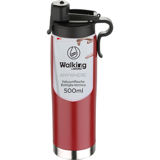 BOTELLA TERMO 500ML ACERO INOX ROSA WALKING ANYWHERE image 1