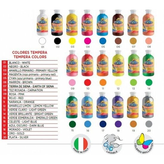 TEMPERA - BOTELLA 500 ML - VERDE CLARO image 0