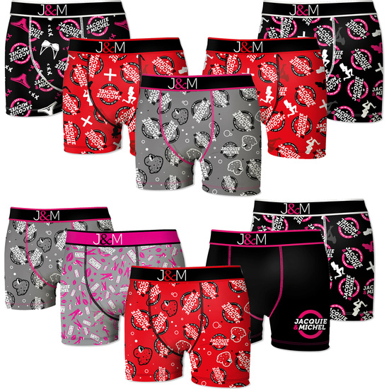 PACK DE 10 CALZONCILLOS ESTAMPADOS JACQUIE & MICHEL PARA HOMBRE image 0